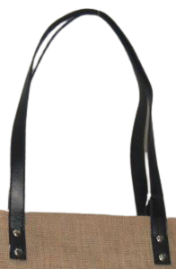Black Rexine PU Leather Handle