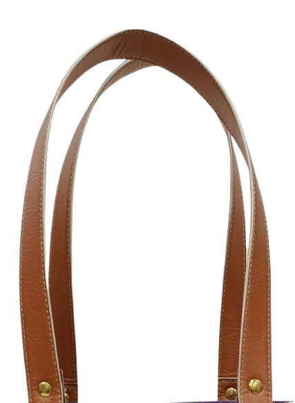 Brown Rexine PU Leather Handle