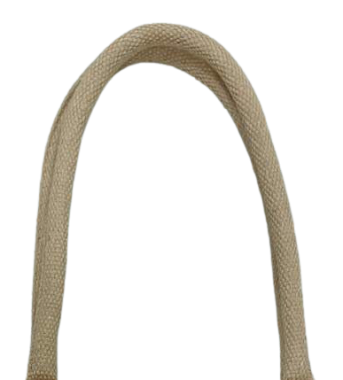 Natural Jute Colour Padded Cotton Round Webcord Handle