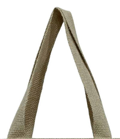 Natural jute colour cotton webbing tape handle