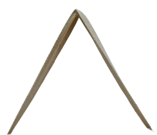 Natural jute colour webbing tape sling