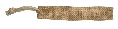 One Side Cotton Drawstring Natural jute colour