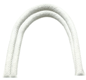 White colour padded cotton round webcord